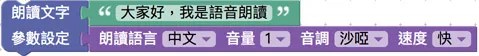 電腦朗讀設定