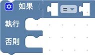 將條件是放入判斷條件積木