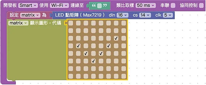 設定點矩陣繪圖顯示圖案